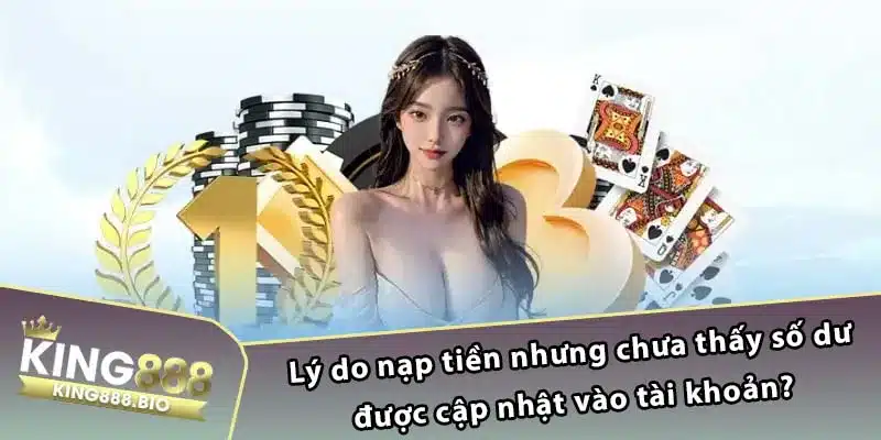 Lý do nạp tiền nhưng chưa thấy số dư được cập nhật vào tài khoản?